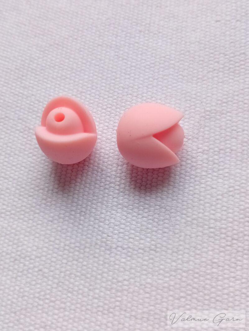 Koncovky na jehlice - tulipánky světle růžové 